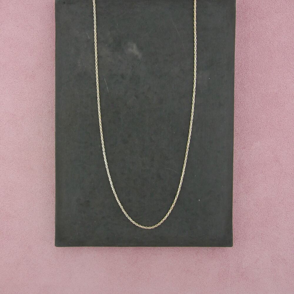 sterling silver italy 2mm rope chain necklace size 20in